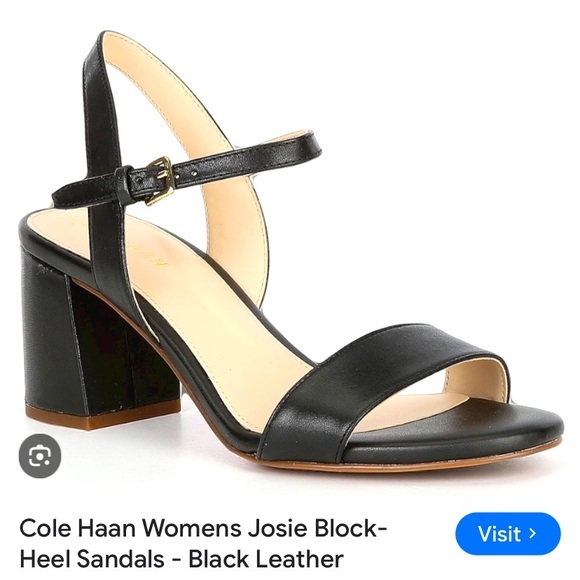 Cole Haan Women's Josie Block-Heel Sandals - Black - Picture 1 of 7